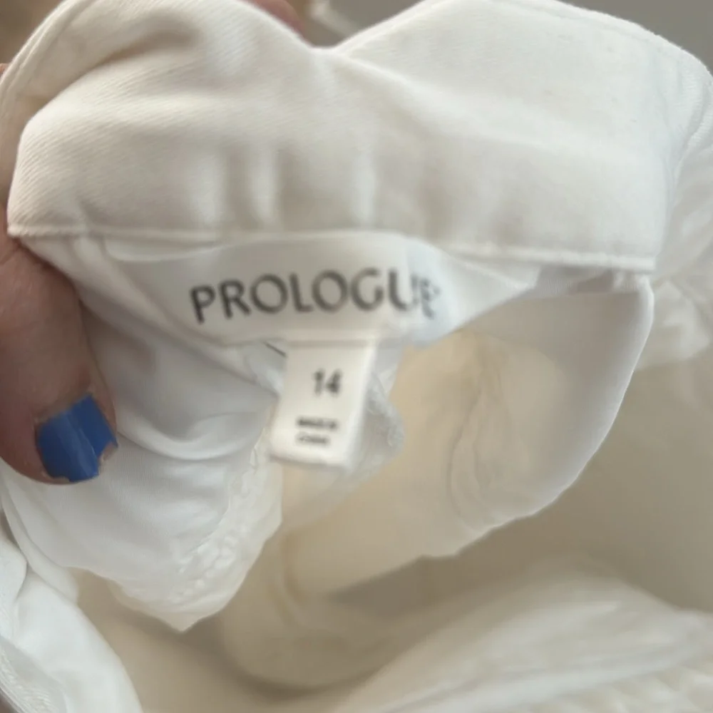 PROLOGUE White Cropped Ankle White Leg Pant - 14 - Picture 4 of 5